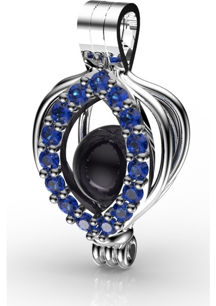 Safir İnci Tanem Kolye Seti 8-9 Mm Tahiti