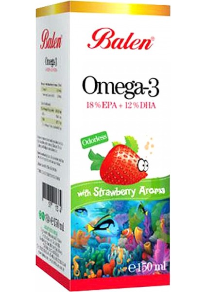 Omega 3 Çilek Aromalı Balık Yağı 150 Ml