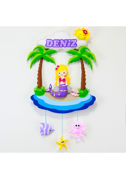 Deniz Kızı Bebek Kapı Süsü