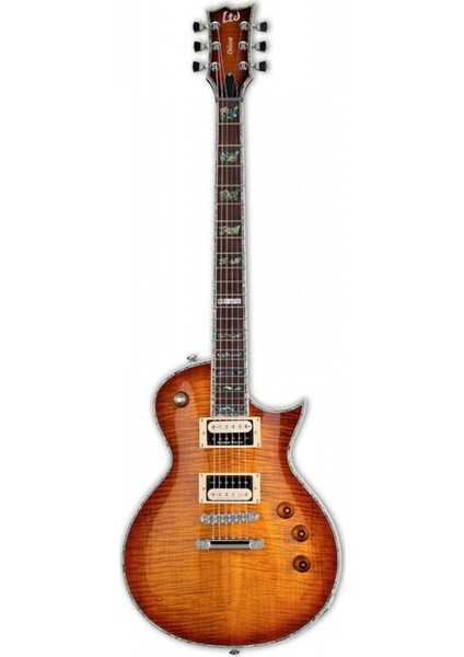Ltd Ec-1000 Flamed Maple Amber Sunburst Elektro Gitar
