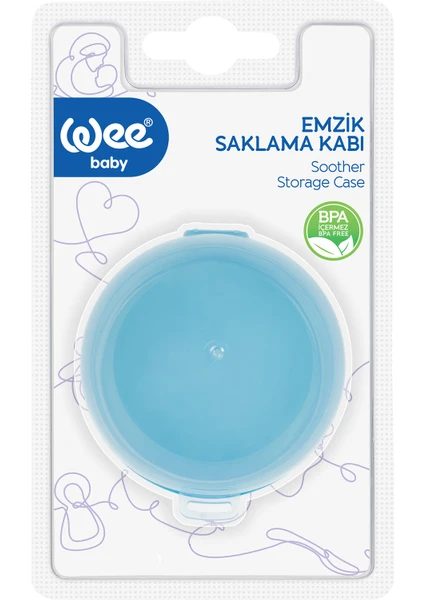 Wee Baby Emzik Saklama Kabı - Mavi