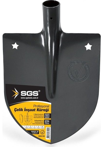 3100 207 Prof. Çelik İnşaat Küreği