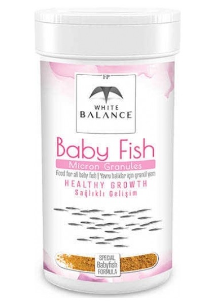 White Balance Baby Fish Micron Granules Yavru Balık Yemi 100ml