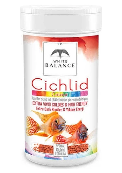 White Balance Cichlid Colour Ciklet Balık Renk Yemi 100ml