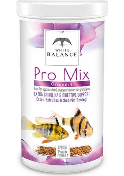 White Balance Pro Mix Granules Tropikal Balık Yemi 1000ml