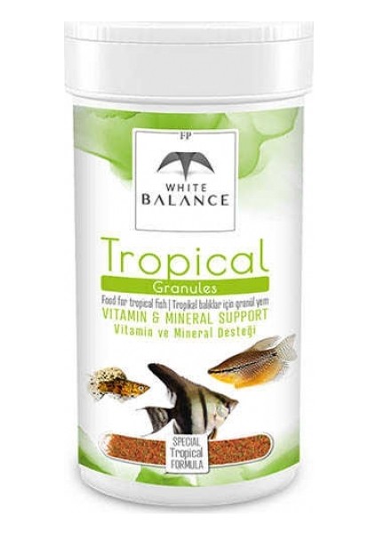 White Balance Tropical Granules Tropikal Balık Yemi 100ml Kutu