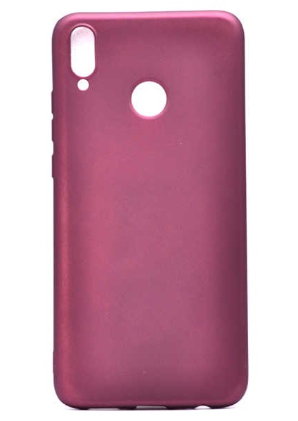 Honor 8X Kılıf Klasik Mat Renkli Yumuşak Premier Silikon Koyu Mor