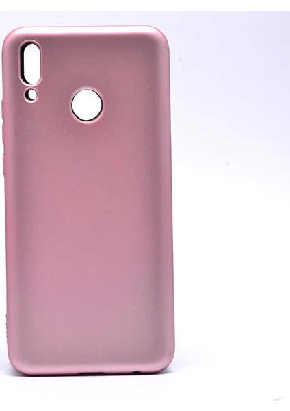 Case 4U Huawei Y9 2019 Kılıf Klasik Mat Renkli Yumuşak Premier Silikon Rose Gold