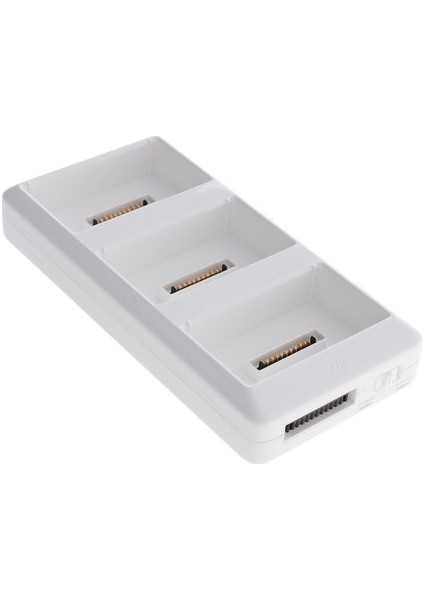 Phantom 4 Çoklu Şarj Merkezi Kablo ile 3 Batarya Şarj Etme İmkanı Beyaz