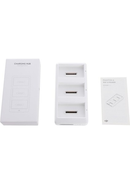 Phantom 4 Çoklu Şarj Merkezi Kablo ile 3 Batarya Şarj Etme İmkanı Beyaz modelleri