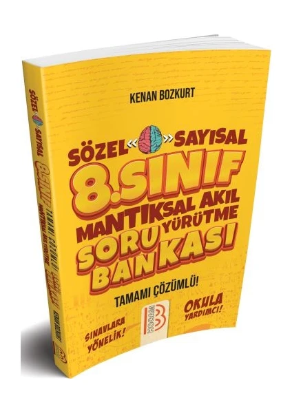 Benim Hocam Yayınları  8.Sınıf Sayısal-Sözel Mantıksal Akıl Yürütme Soru Bankası