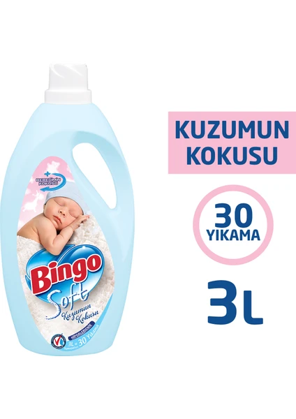 Soft Kuzumun Kokusu Çamaşır Yumuşatıcısı 3L