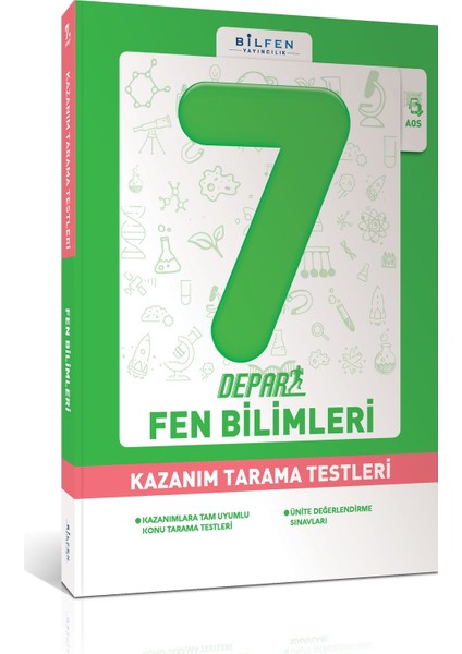 7. Sınıf Fen Bilimleri Depar Kazanım Tarama Testleri