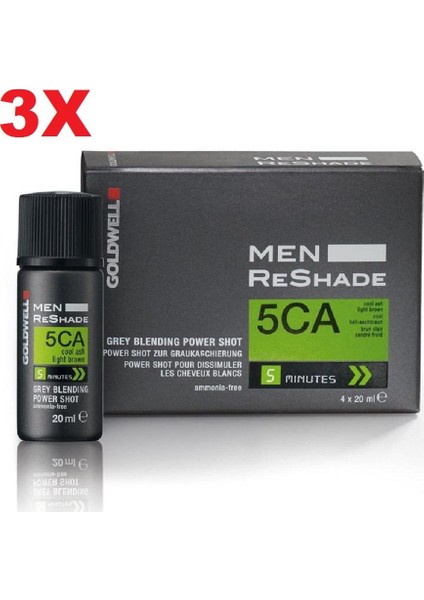 5Ca Men Reshade Erkek Saç Boyası 3x4x20ml