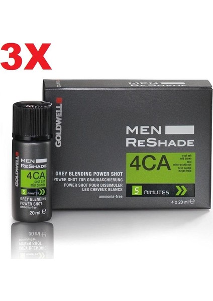 4Ca Men Reshade Erkek Saç Boyası 3x4x20ml