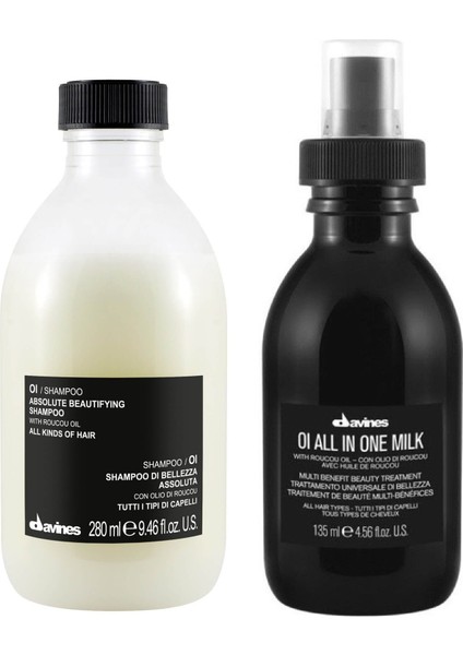 Oi/Oil Sülfatsız Şampuan 280ml + Bakım Sütü 135 ml