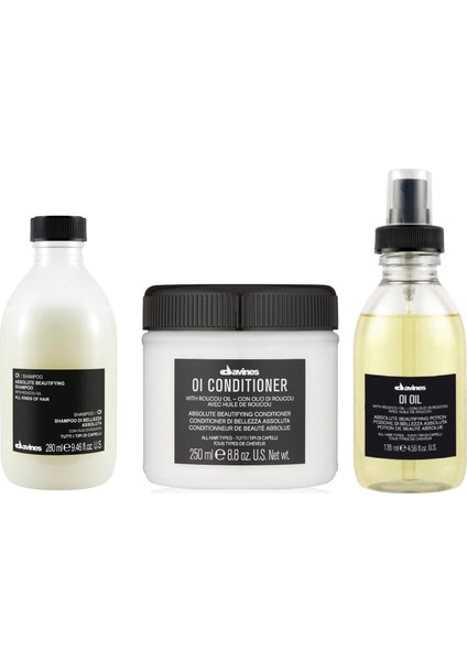 Oi/Oil Sülfatsız Şampuan 280ml + Kremi 250ml + Yağ 135ml