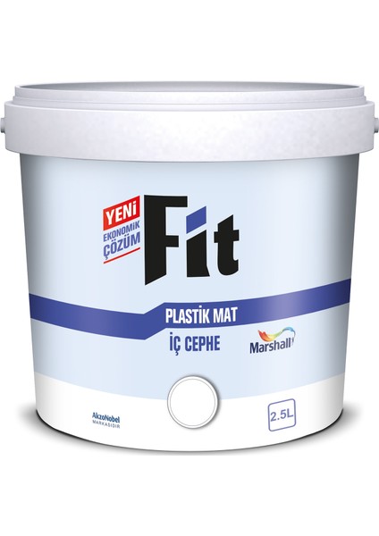 Fit Plastik Mat Su Bazlı İç Cephe Duvar Boyası 2,40 Lt- 3,5 Kg