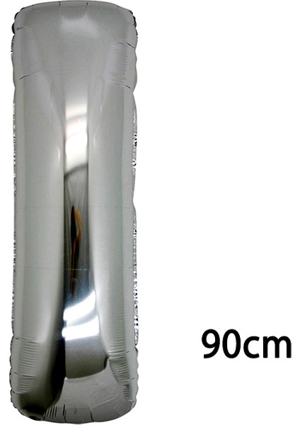 40inç I Harfi Folyo Balon Gümüş 90 cm