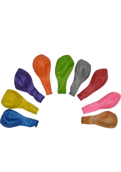 100lü Lateks Pastel Balon Karışık Renk 12inç fiyatları
