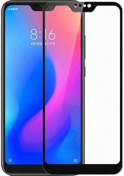 Xiaomi Mi A2 Lite Full Kapatan Renkli Cam Siyah