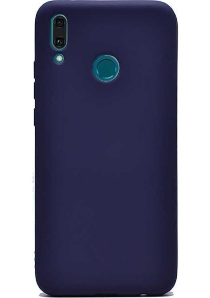 Huawei Y9 2019 Kılıf Premier Silikon Arka Koruma Lacivert