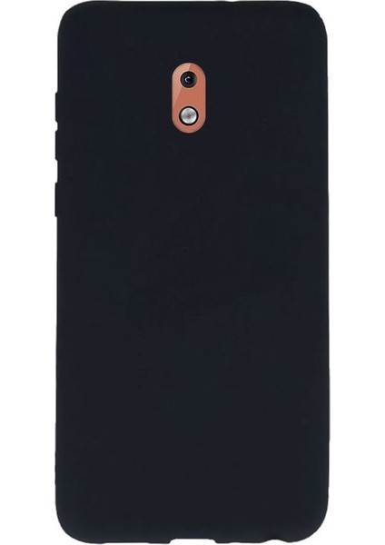 Nokia 3.1 Kılıfları Kılıf Premier Silikon Arka Koruma + Nano Glass Siyah