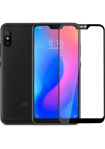 Xiaomi Redmi Note 6 Pro Full Kapatan Renkli Cam Siyah