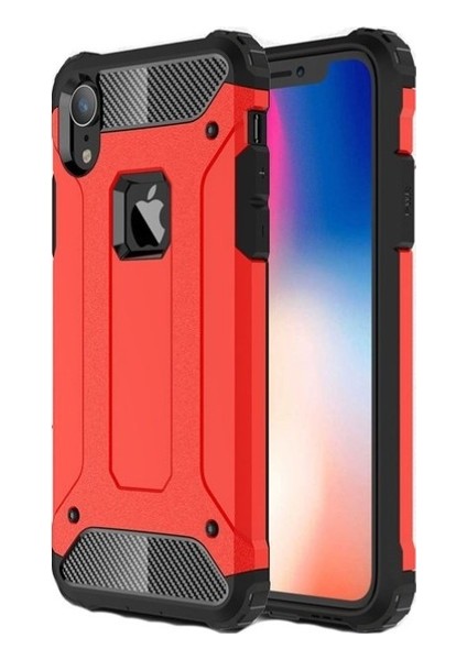 iPhone XR 6.1" Kılıf Zırhlı Sert Rubber Kılıf