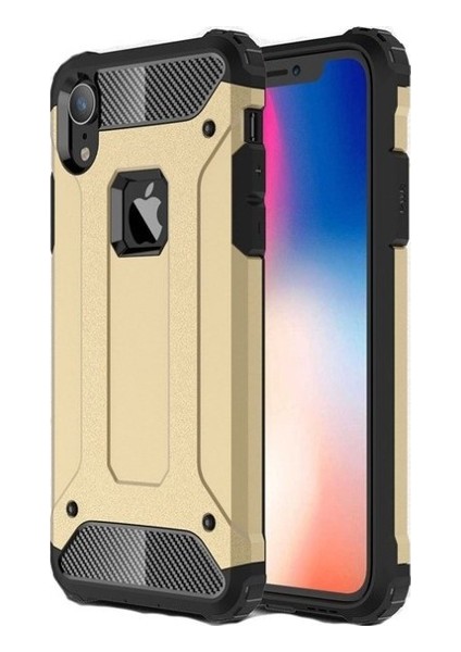 iPhone XR 6.1" Kılıf Zırhlı Sert Rubber Kılıf