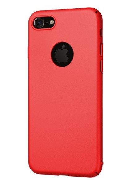 Apple iPhone 7 Slim Fit Kılıf (Mat Kadife Dokulu Fit Rubber) + 9H Cam