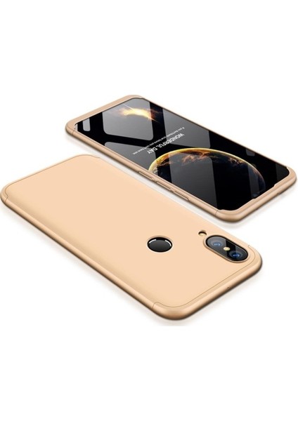 Huawei P20 Lite Kılıf 360 Derece Koruyucu Kapak Ays İnce Fit