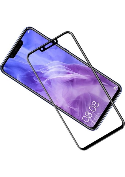 Huawei Mate 20 Lite 3D Tam Kapatan Esnek Nano Cam Ekran Koruyucu Siyah