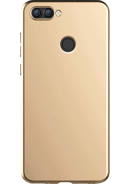 Asus Zenfone Max Plus Zb570Tl Kılıf Premier Mat Esnek Silikon Kılıf Altın