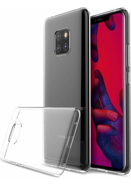 Huawei Mate 20 Pro Kılıf 02 Mm Silikon İnce Arka Kapak Şeffaf