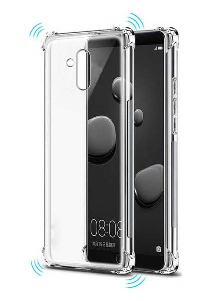 Huawei Mate 20 Lite Darbe Korumalı Silikon Kılıf Şeffaf Antişok Kapak