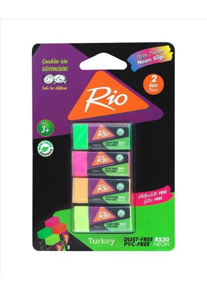Rs-30 Neon Silgi 4 Lü Blister