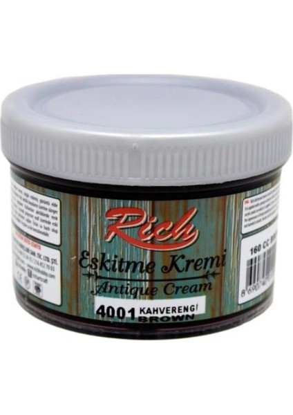 Eskitme Kremi 4001 Kahverengi 160 Cc Antique Cream