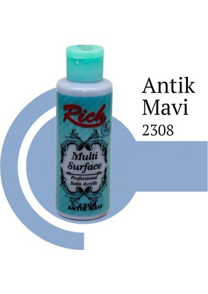 Multi Surface 2306 Antik Mavi Akrilik Boya 130 Cc