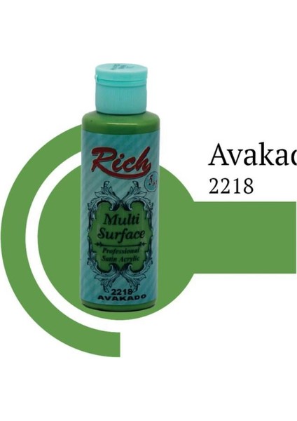 Multi Surface 2218 Avakado Akrilik Boya 130 Cc