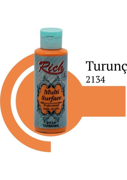Multi Surface 2134 Turunç Akrilik Boya 130 Cc