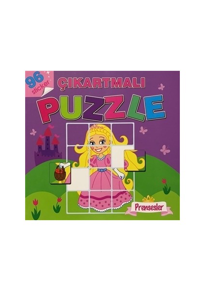 Prensesler - Çıkartmalı Puzzle