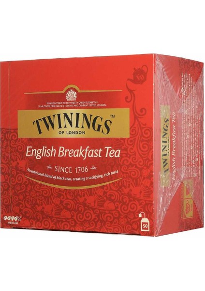 TWININGS ENGLISH BREAKFAST 50 Lİ POŞET ÇAY