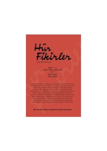 Hür Fikirler Dergisi 11. Sayı