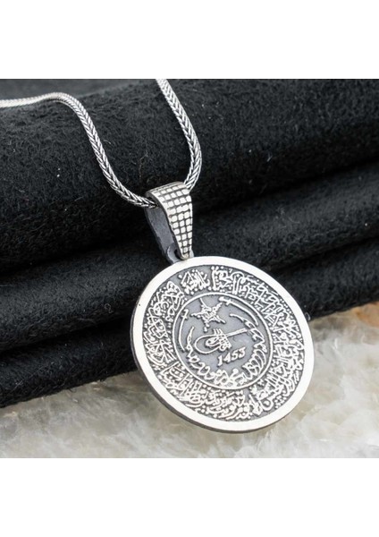 925 Ayar Gümüş Fetih 1453 Gümüş Kolye fiyatları