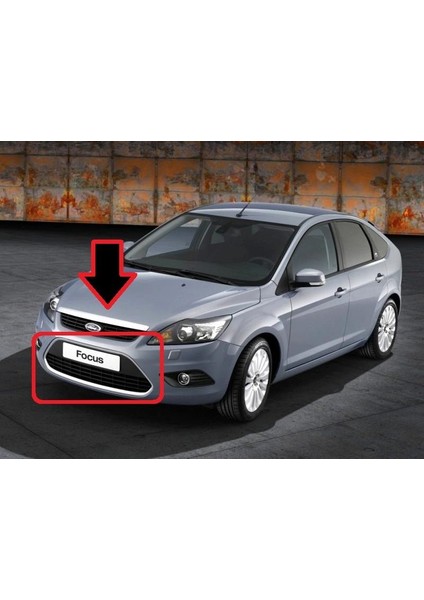 Yedek Parça Evi Ford Focus Ön Tampon Panjuru Nikelajlı Takım 2008/2012