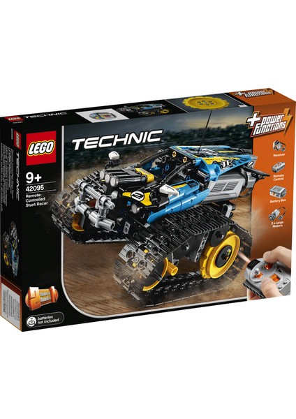 LEGO® Technic 42095 Uzaktan Kumandalı Gösteri Yarışçısı Yapım Seti (324 Parça) - Çocuk ve Yetişkin için Koleksiyonluk Oyuncak Araba