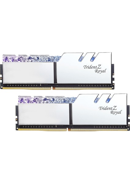 Trident Z Royal Silver RGB LED 16GB (2X8GB) 3000MHz DDR4 Ram (F4-3000C16D-16GTRS)