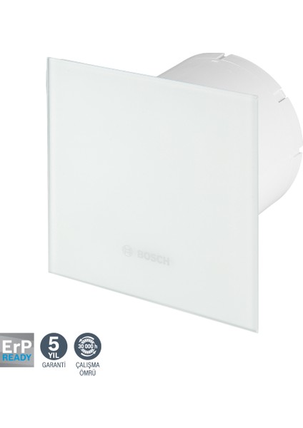 Banyo Aspiratörü / Fanı 1700 Serisi Mat Beyaz 125 mm çap