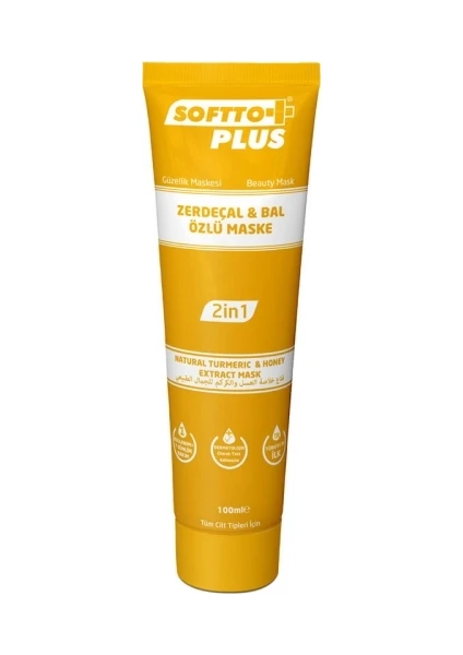 Softto Plus Zerdeçal & Bal Özlü Bitkisel Maske